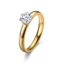 Gold plated 925 Sterling Silver with cubic zirconia stones. Geometric Ring - Size #7 (copy)