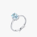 925 Sterling Silver Ring with Round Cubic Zirconia - Size #6 (copy)