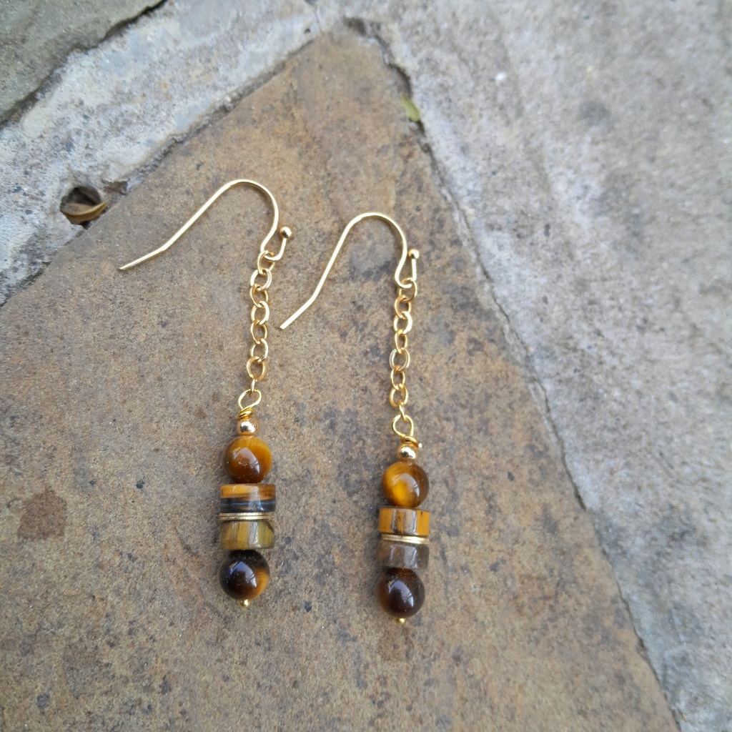 Malachite dangle earrings