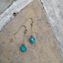 Malachite dangle earrings