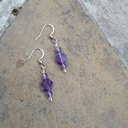 Malachite dangle earrings