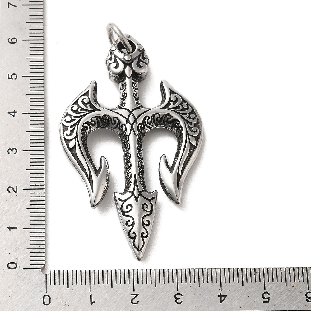 Stainless Steel Tridant Necklace