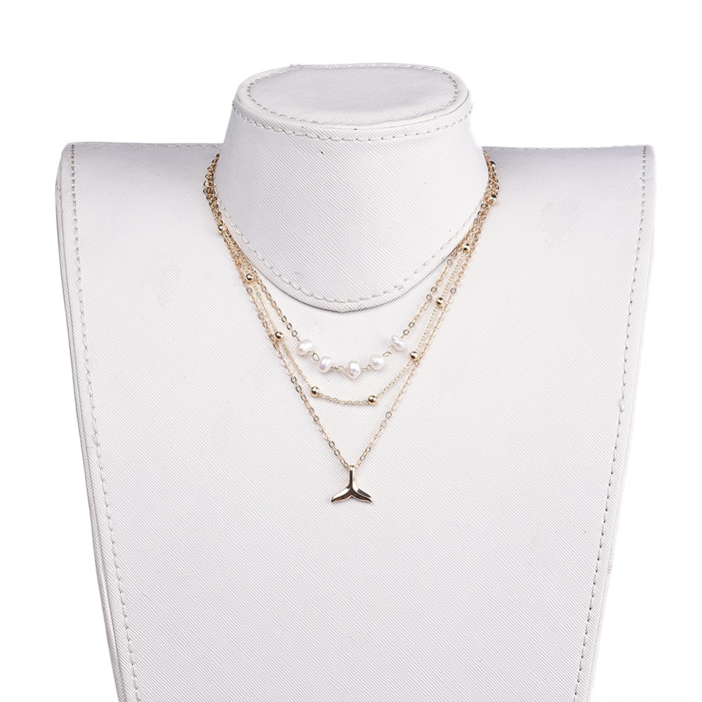 Stainless Steel Tridant Necklace