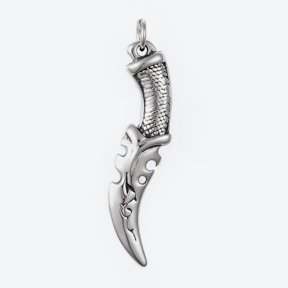 304 Stainless Steel Canine Tooth Necklace 