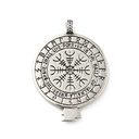 304 Stainless Steel Viking Compass Necklace