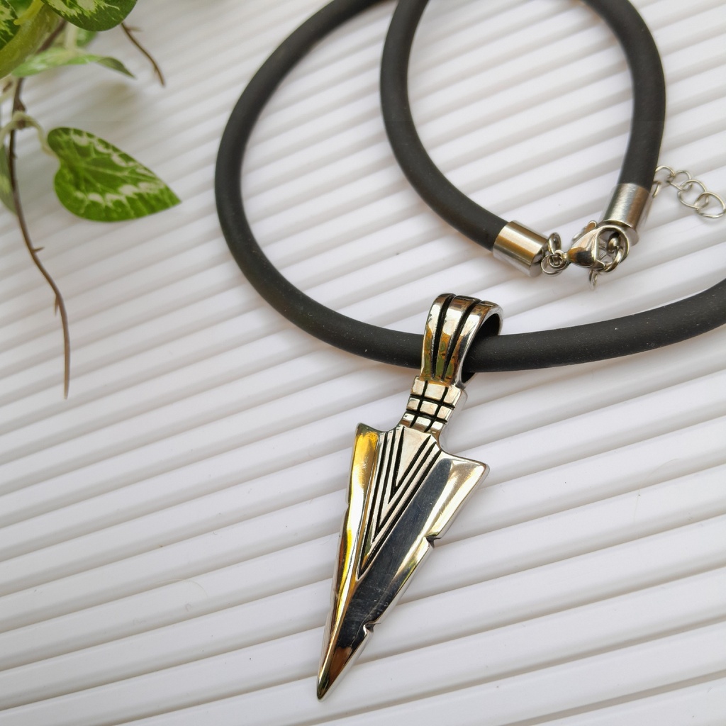 304 Stainless Steel Arrow Head Necklace