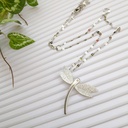 304 Stainless Steel Dragonfly Necklace 