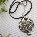 304 Stainless Steel Raven Odin Rune Necklace