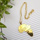 Gold Stainless Steel Africa Map Necklaces (copy)