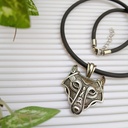 Stainless Steel Big Wolf Head Necklace