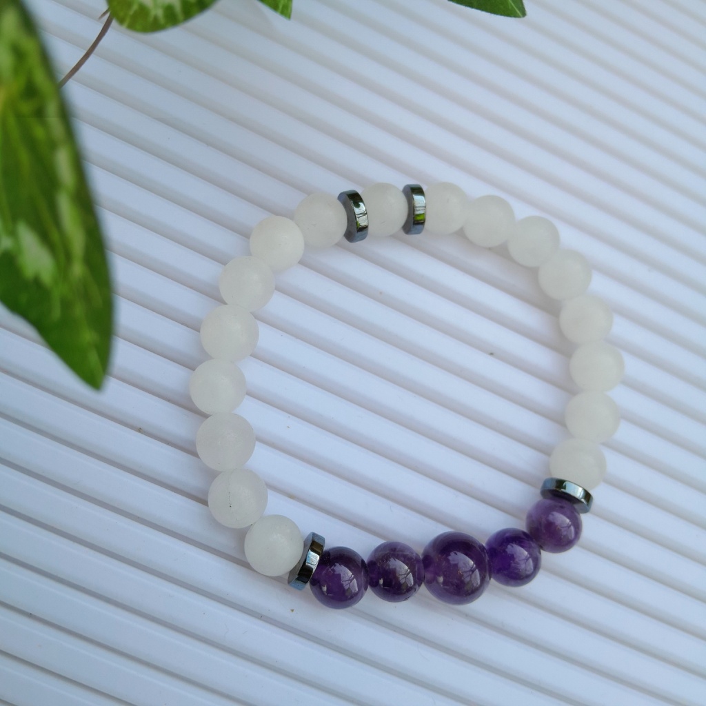 Stretch Bracelet with Natural Stone Beads