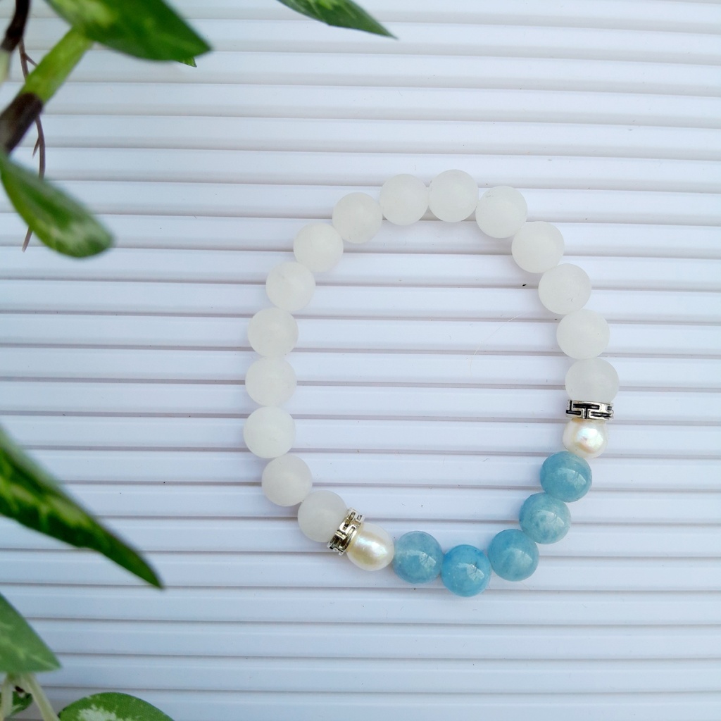 Stretch Bracelet with Natural Stone Beads