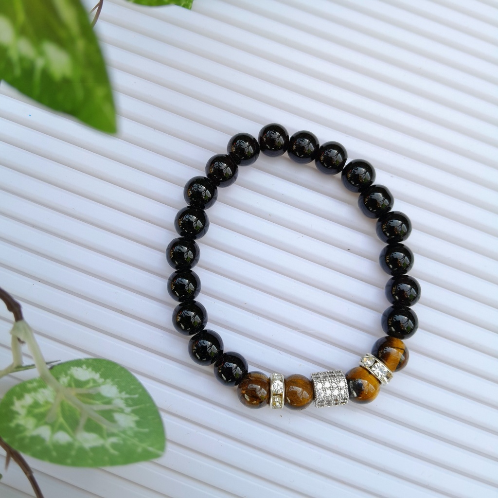 Stretch Bracelet with Natural Stone Beads
