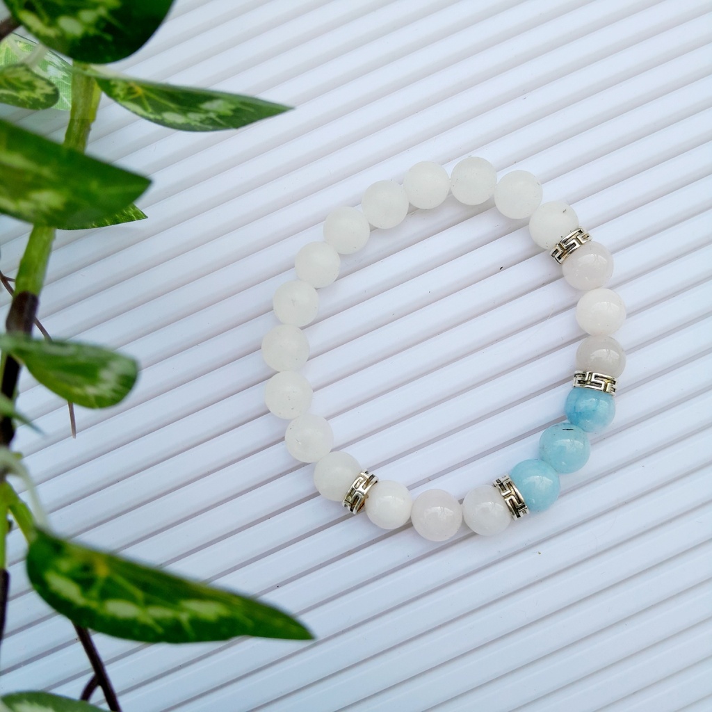 Stretch Bracelet with Natural Stone Beads