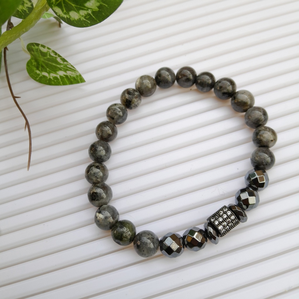 Stretch Bracelet with Natural Stone Beads
