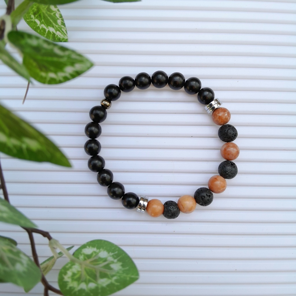 Stretch Bracelet with Natural Stone Beads