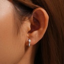Silver Stainless Steel Oval Earrings (copy)