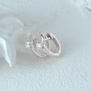 Silver Stainless Steel Oval Earrings (copy)