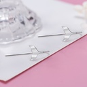 Silver Stainless Steel Oval Earrings (copy)