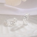 Silver Stainless Steel Oval Earrings (copy)