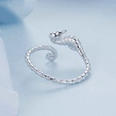 925 Sterling Silver Flying Dragon Open Ring