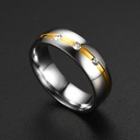 Titanium Steel Geometric Ring - Size #9