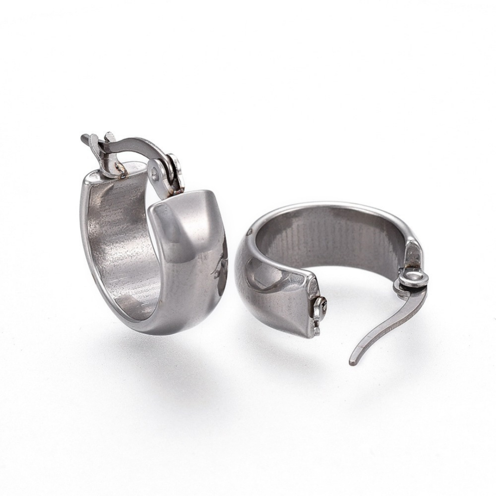 Stainless Steel hoops - Wide design