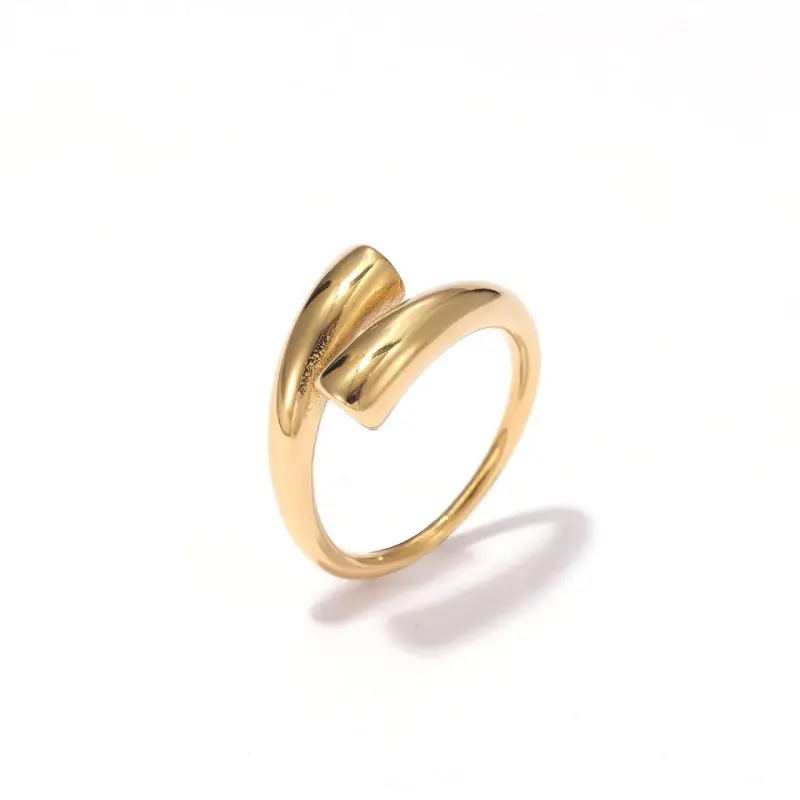 Gold Stainless Steel open ring