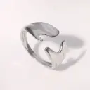Steel Stainless Steel Irregular Open Ring