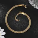 Gold Stainless Steel Mesh Bracelet 
