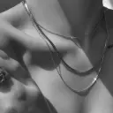 Stainless Steel Snake Chain 3 Layered Necklaces 