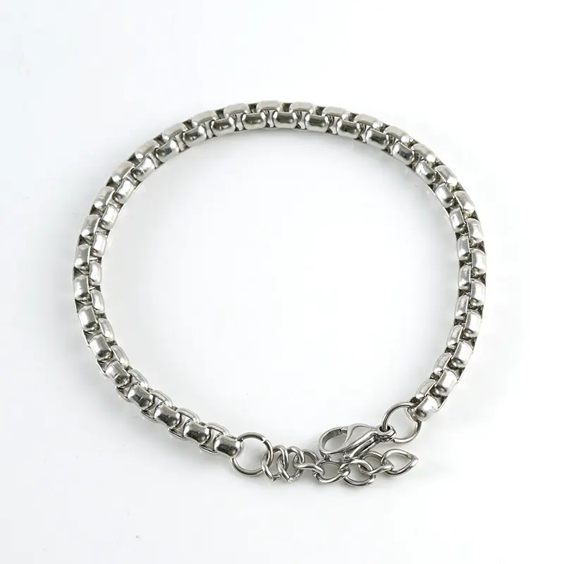 [brace38] 304 Stainless Steel Box Chain Bracelet