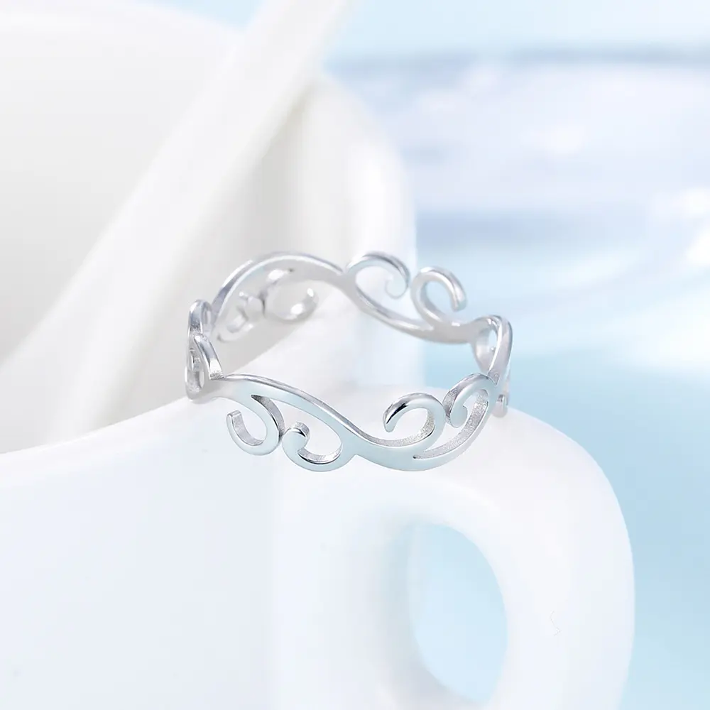 304 Stainless Steel Vine Ring - Size 8