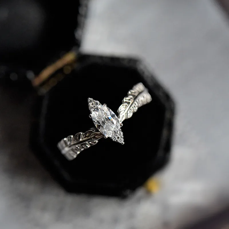 [ring222]  S925 Sterling Silver with Cubic Zirconia ring - Size 9