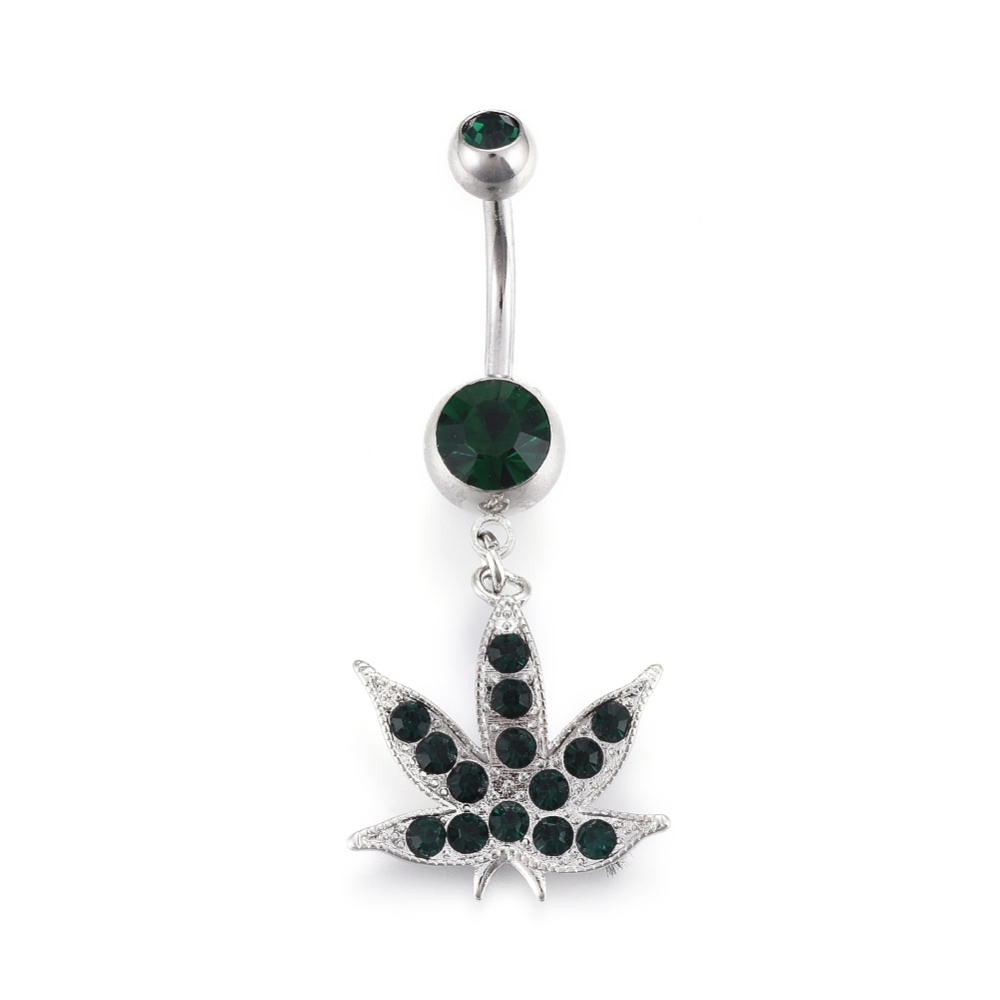 Cannabis Belly Ring
