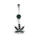 Cannabis Belly Ring