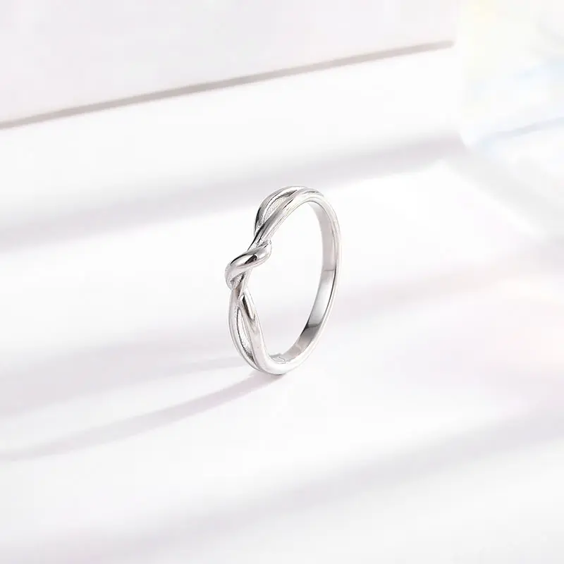 Stainless Steel Waterproof Non Tarnish Knot Ring - Size #7