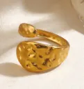 Solstice Irregular Hammered Statement Ring