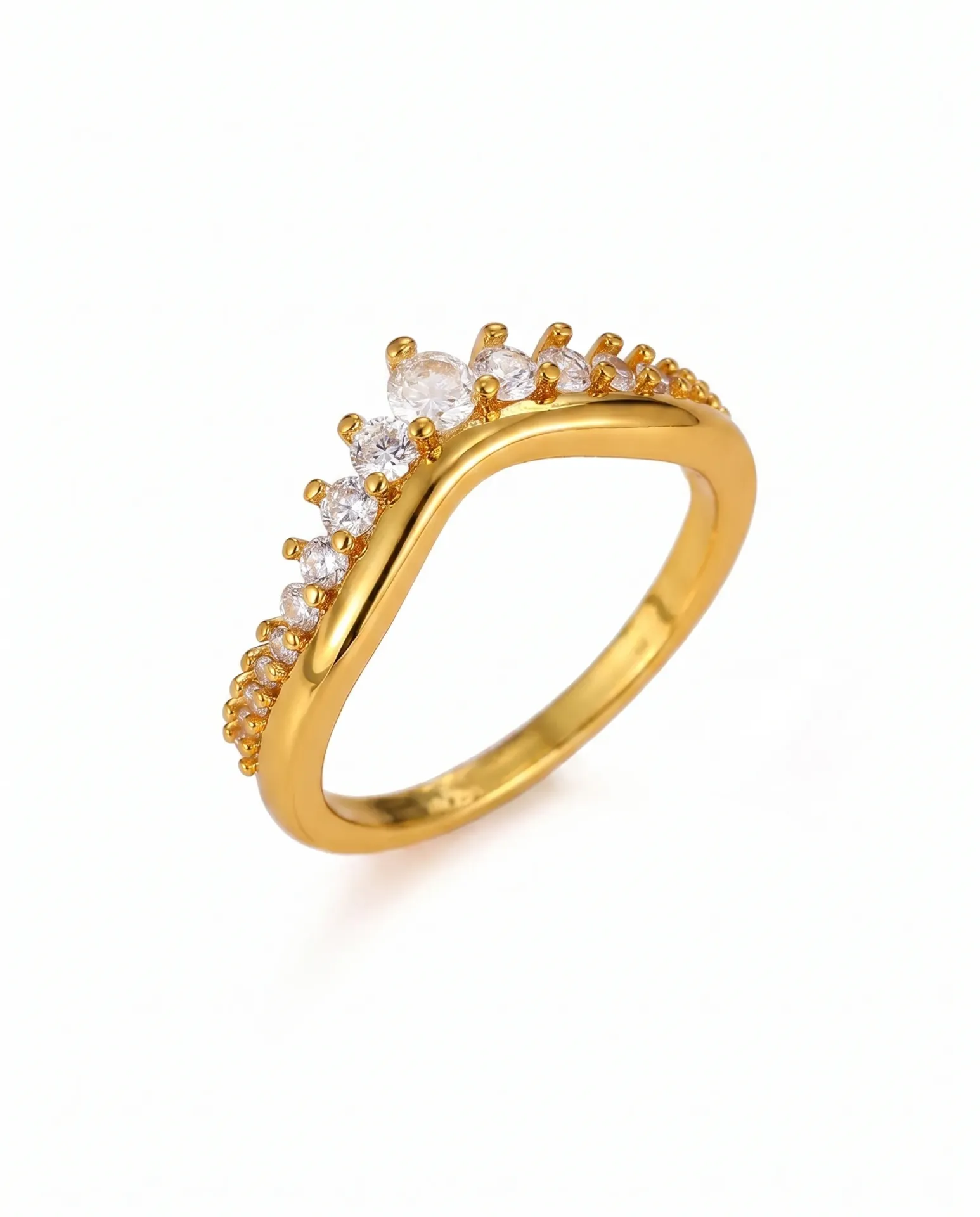 Nova Gold Stackable V-Ring