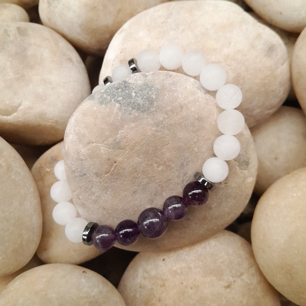 Stretch Bracelet with Natural Stone Beads