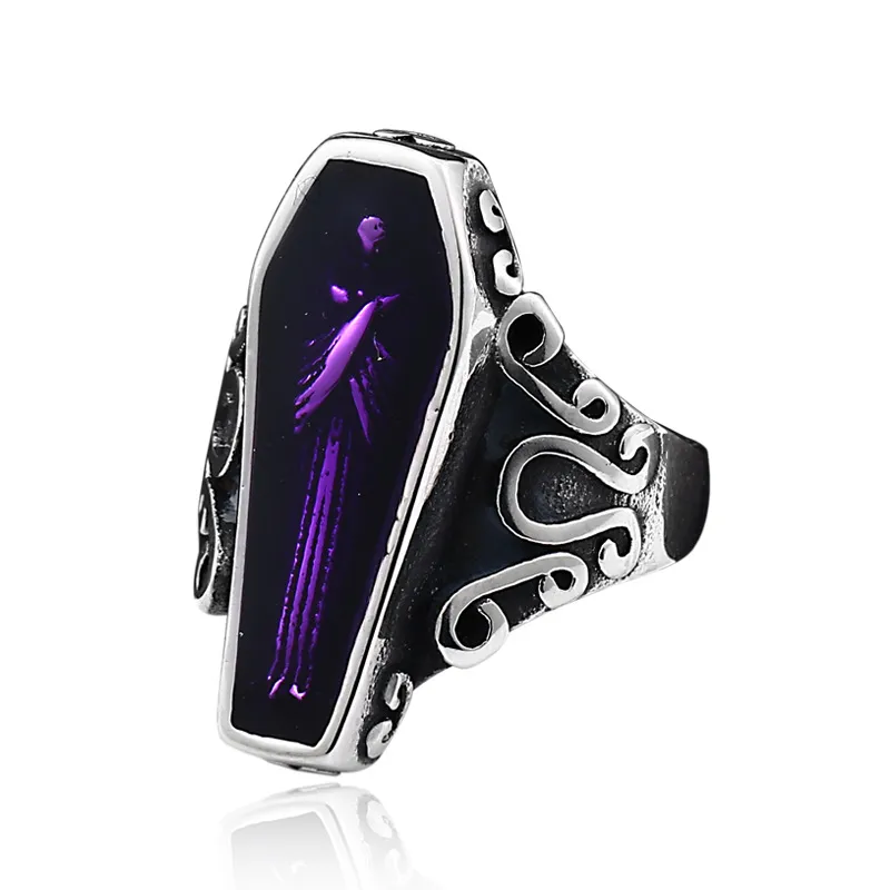 Titanium Purple Coffin ring