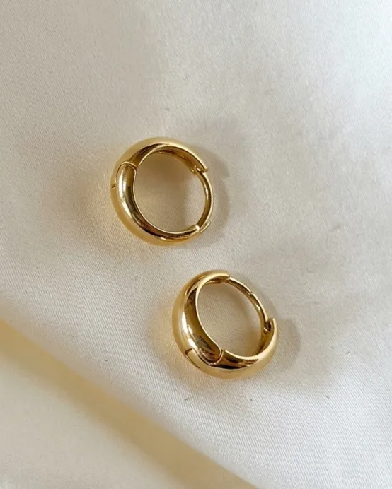 Gold Huggie Hoops