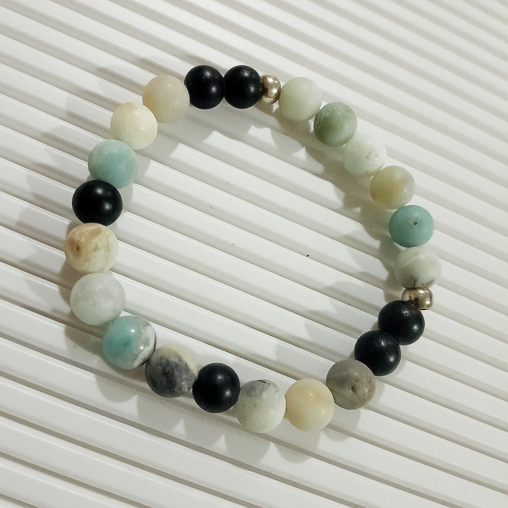 Stretch Bracelet with Natural Stone Beads
