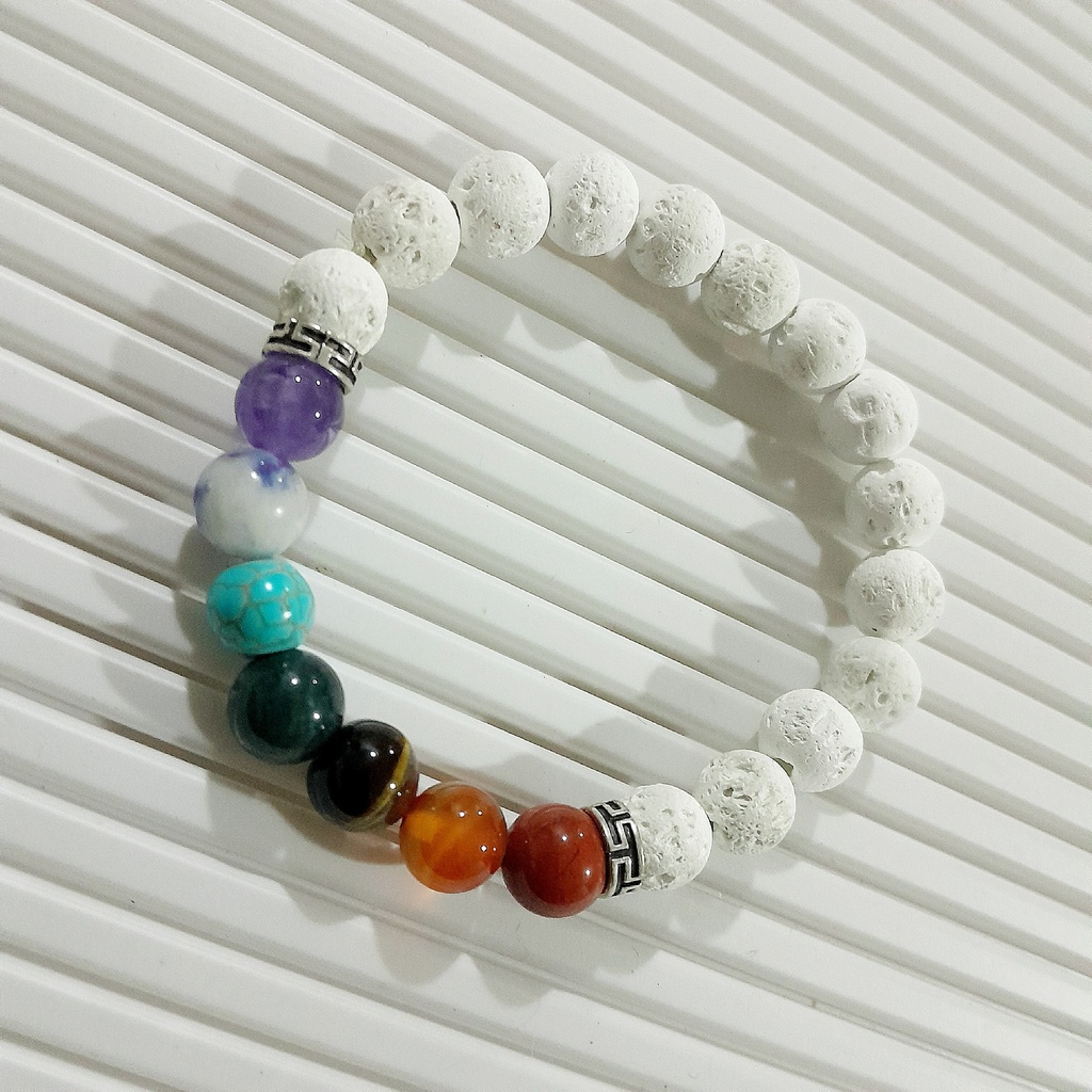 Stretch Bracelet with Natural Stone Beads