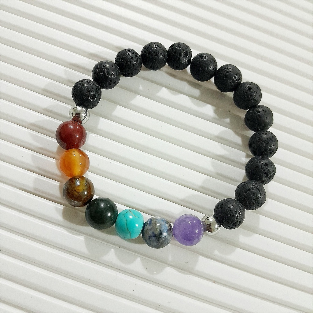 Stretch Bracelet with Natural Stone Beads