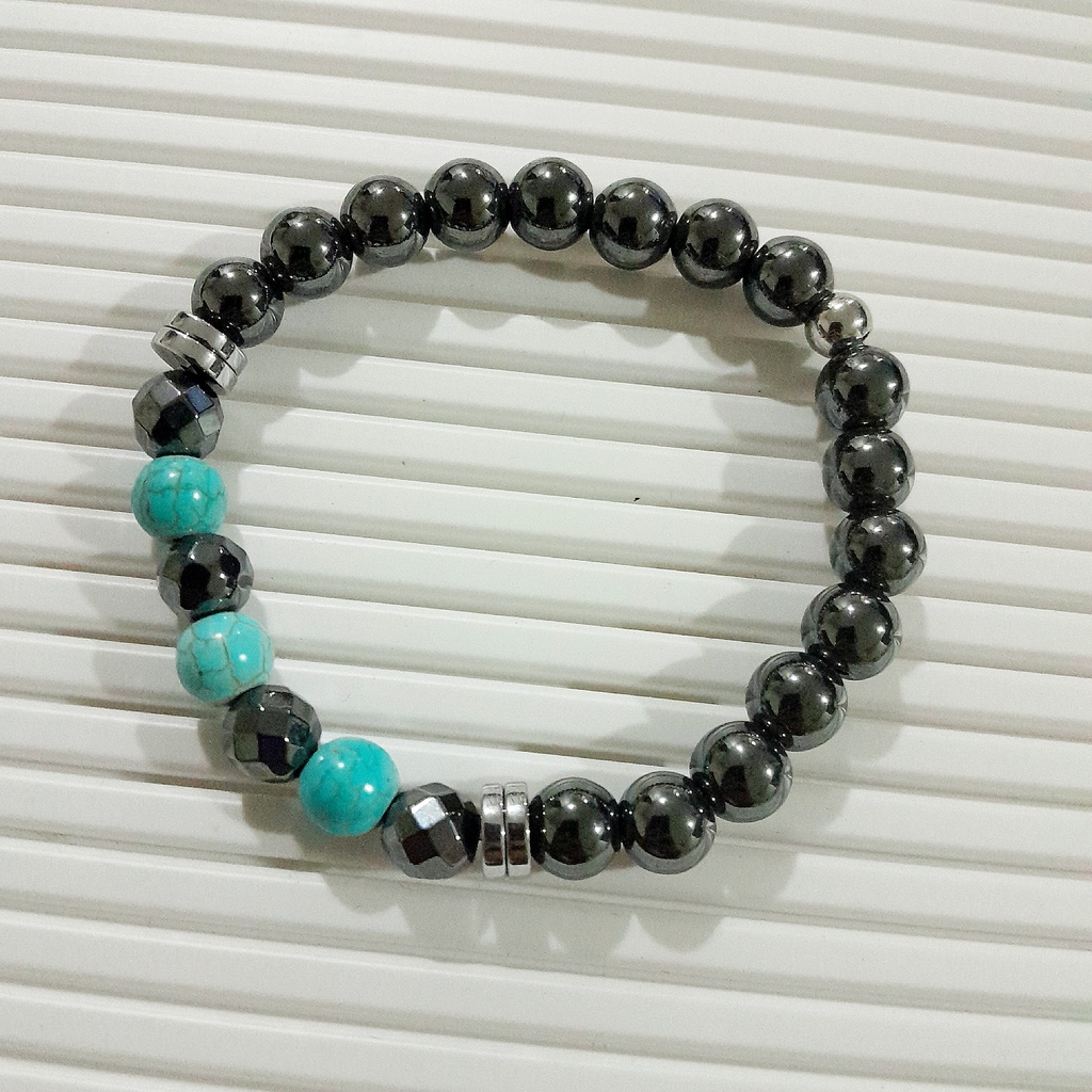Stretch Bracelet with Natural Stone Beads