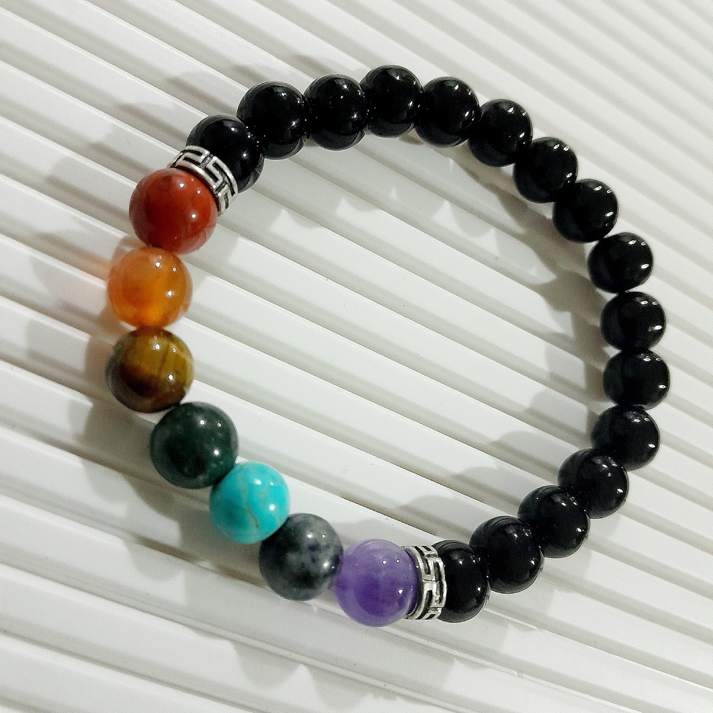 Stretch Bracelet with Natural Stone Beads