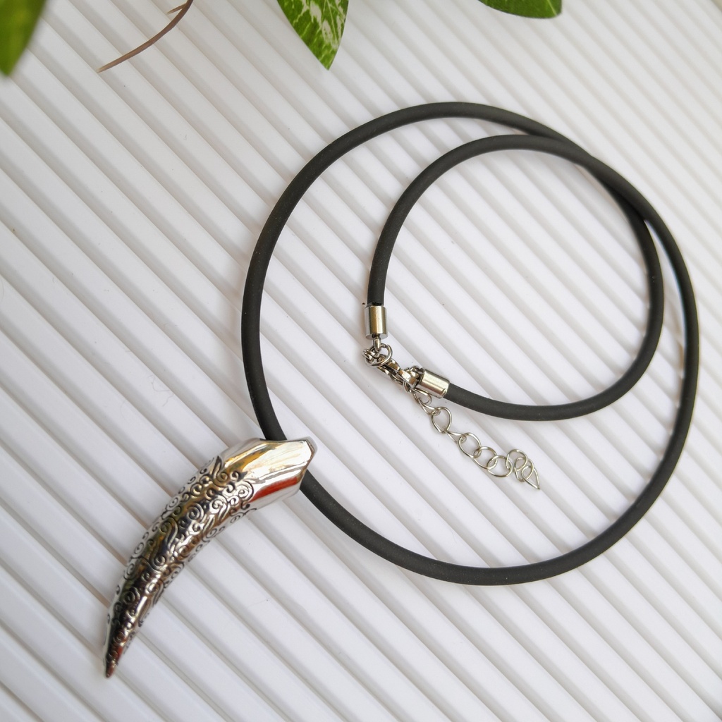 [neck15] 304 Stainless Steel Canine Tooth Necklace 