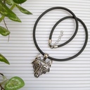 Stainless Steel Big Wolf Head Necklace