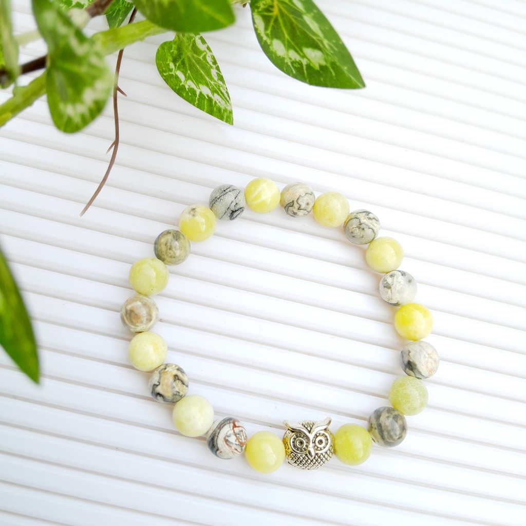 Stretch Bracelet with Natural Stone Beads